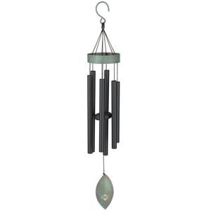 Regal Art & Gift Wind Chime Patina Breeze 32" Black Major Hexatonic Scale NIB